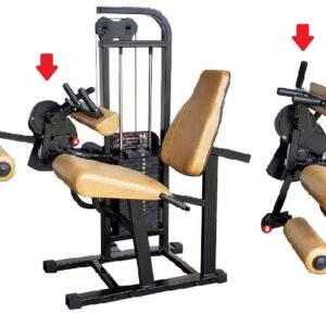 AP004 – EXTENSORA / FLEXORA SENTADA DUPLA, CARGA ÚNICA