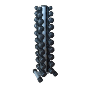 GP073 - ESTANTE PARA HALTERES SEXTAVADOS REVESTIDOS TX DE 1 A 10KG