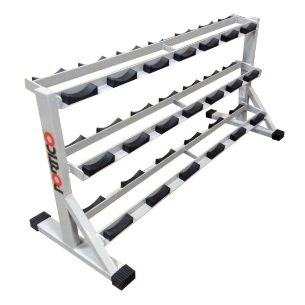 GP020D - ESTANTE TRIPLA P/10 PARES DE DUMBBELLS